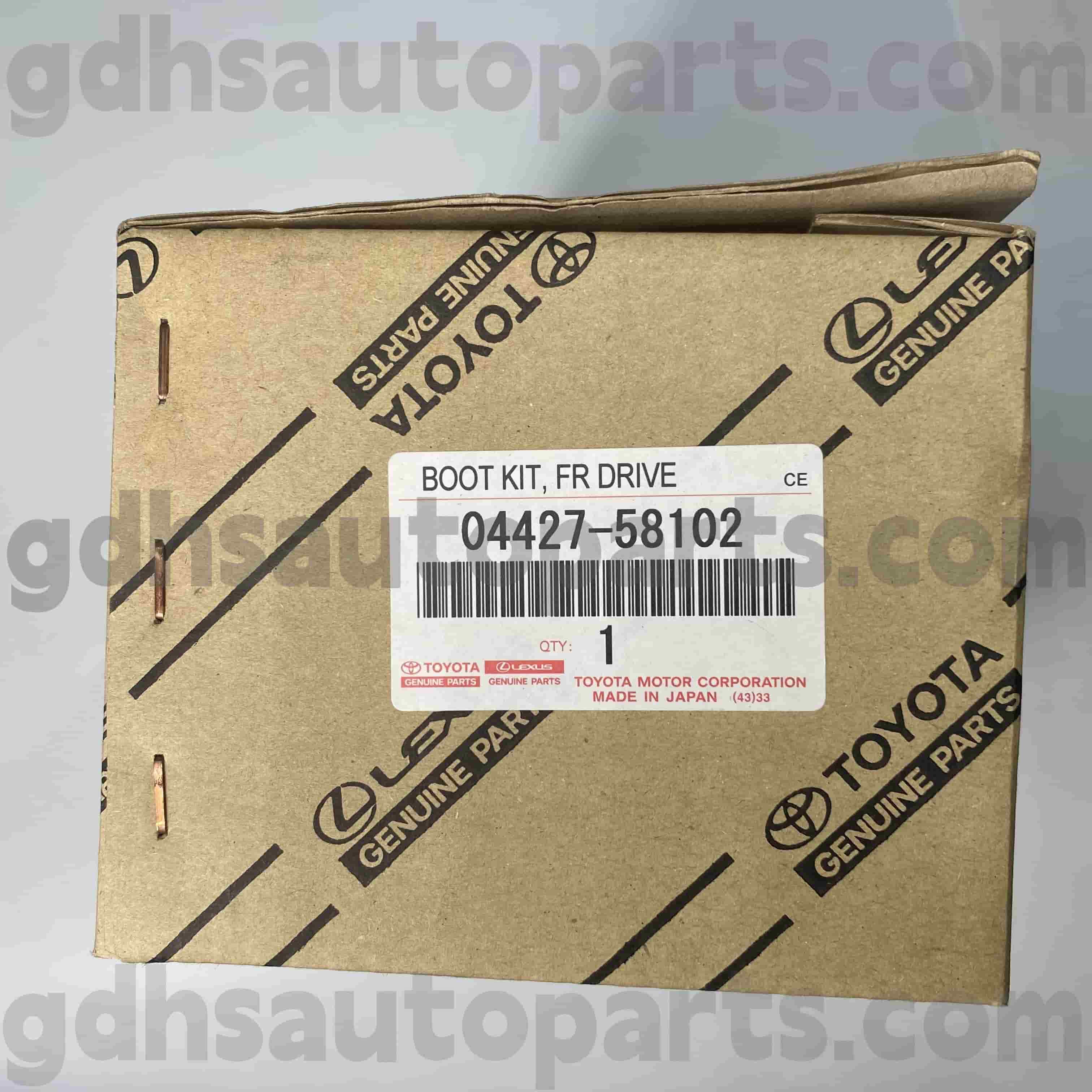 04427-58102 Toyota Γνήσια ανταλλακτικά μπότες CV για το Alphard Chassis no. AYH30