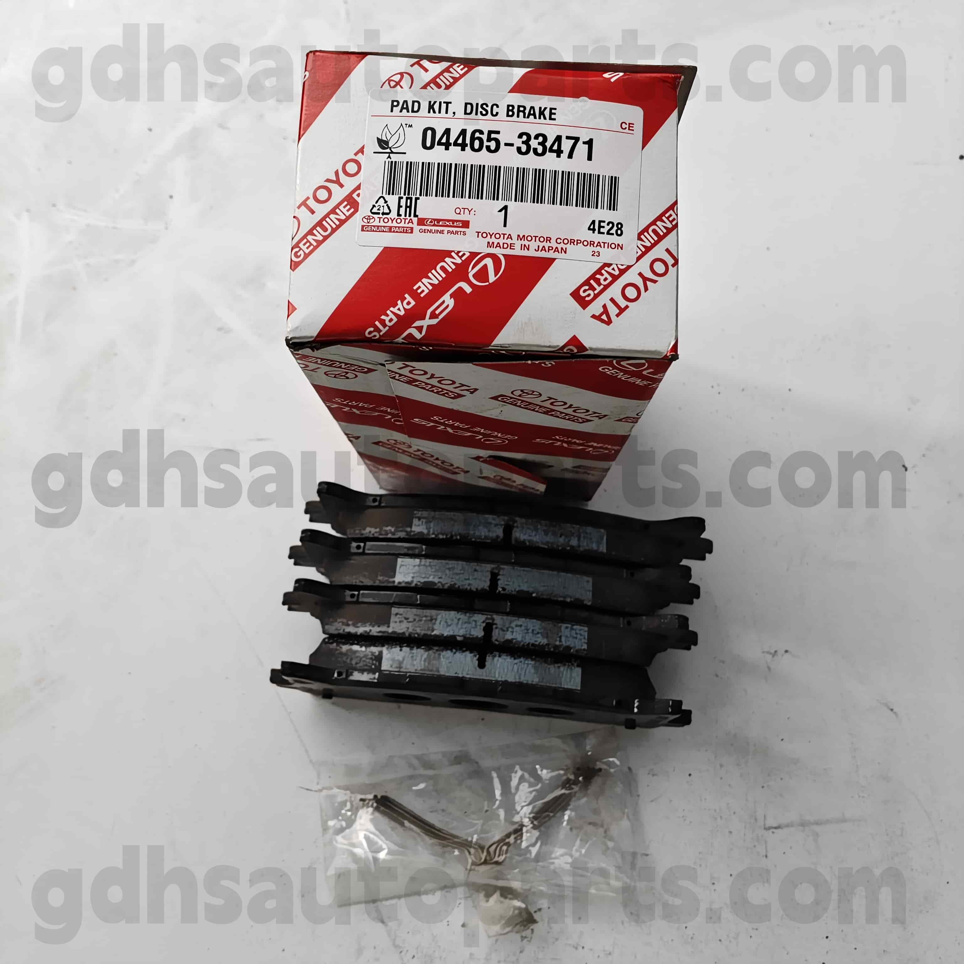 04465-33471 Toyota Γνήσια εξαρτήματα Μπροστά φρένα για το Camry 、 Lexus ES240/350 Σασί αριθ. ACV51, ASV50, AVV50..TAIW