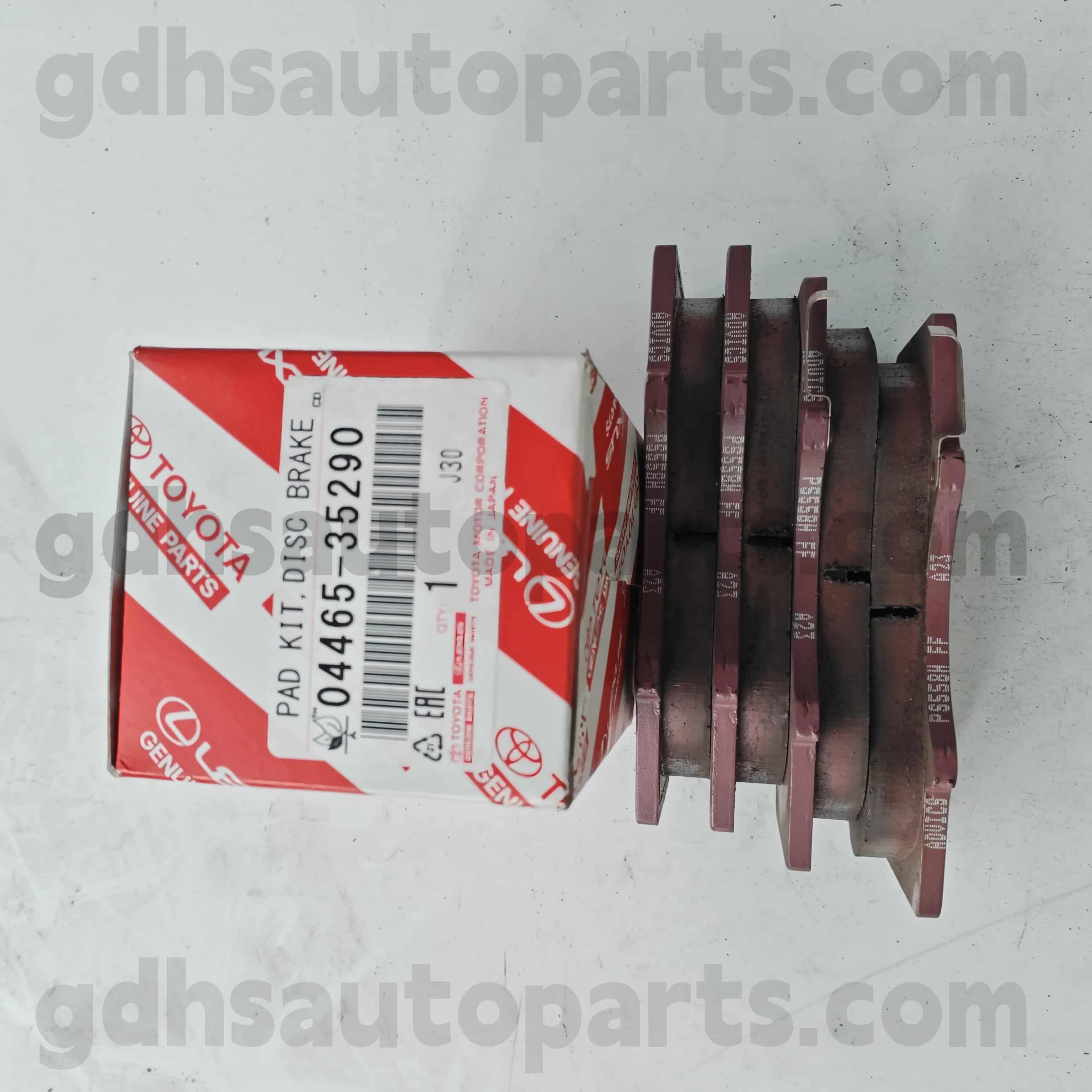 04465-35290 Toyota Γνήσια ανταλλακτικά μπροστινό φρένο για το Land Cruiser Prado 、 Fortuner 、 FJ Cruiser 、 Hilux 、 Sequoia Chassis No.Grj12#, KDJ120, KZJ120, LJ12#, RZJ12#, TRJ12#.. ARL, GCC, GEN GEN