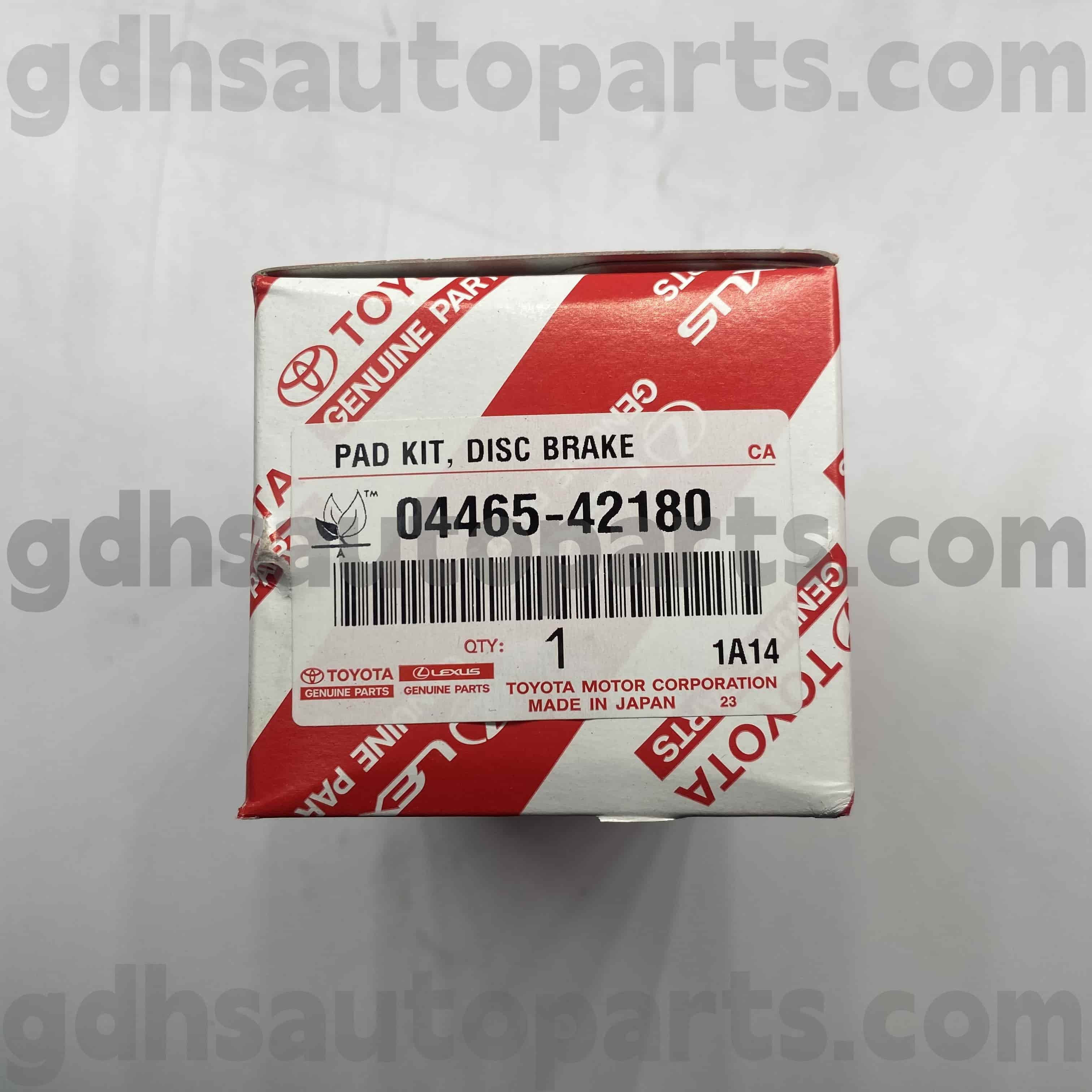 04465-42180 Toyota Γνήσια εξαρτήματα Μπροστά φρένα για Harrier/Hybrid, Mirai Chassis no. Aca3# zgr2# ως
