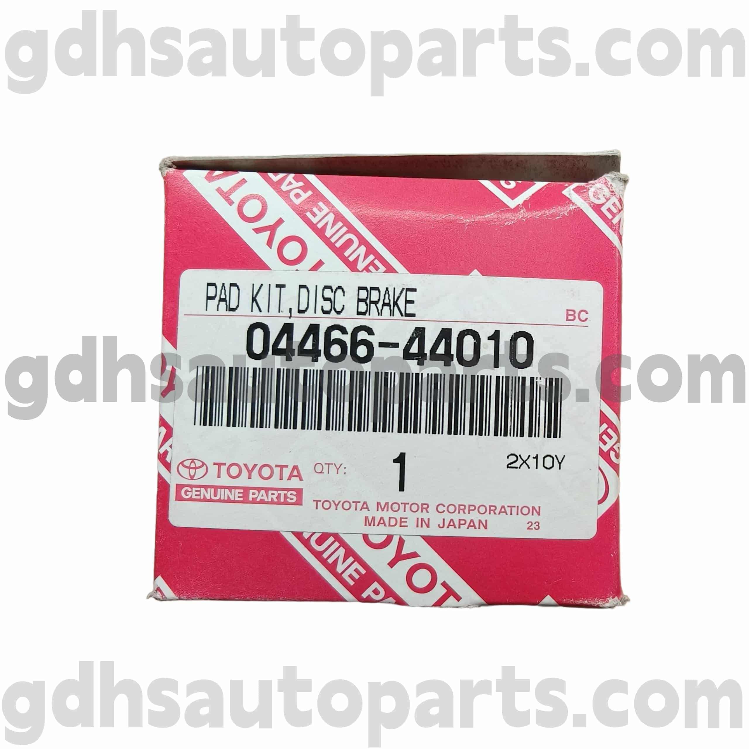04466-44010 Toyota Γνήσια εξαρτήματα Πίσω φρένα για το ISIS, Picnic/Avensis Verso, Noah Chassis no. ACR30