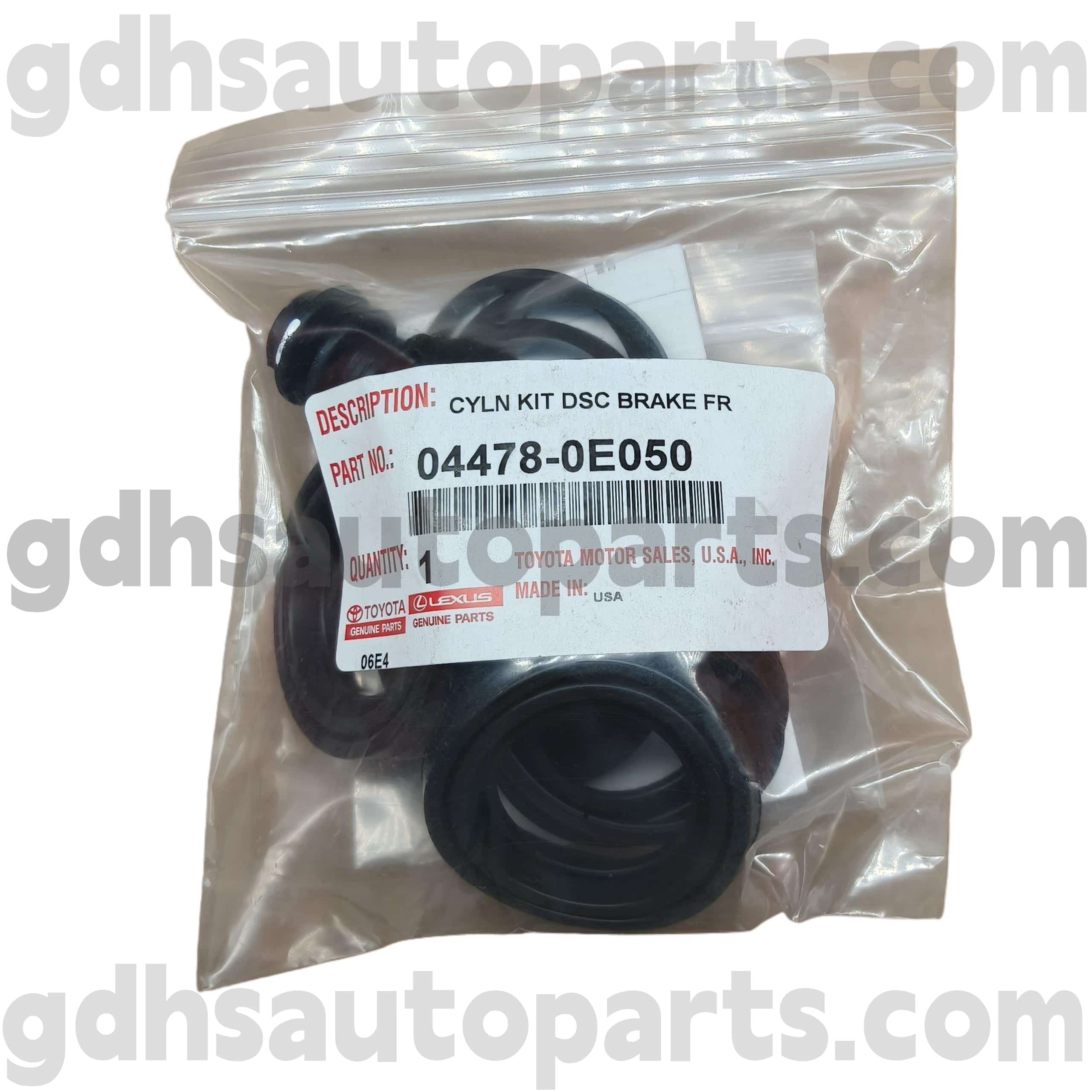 04478-0E050 TOYOTA Γνήσια εξαρτήματα Μπροστινό φρένο κυλινδρικό κιτ επισκευής κυλίνδρων για Sienna, Highlander (NAP) σασί αρ. ASU50, GSU5#