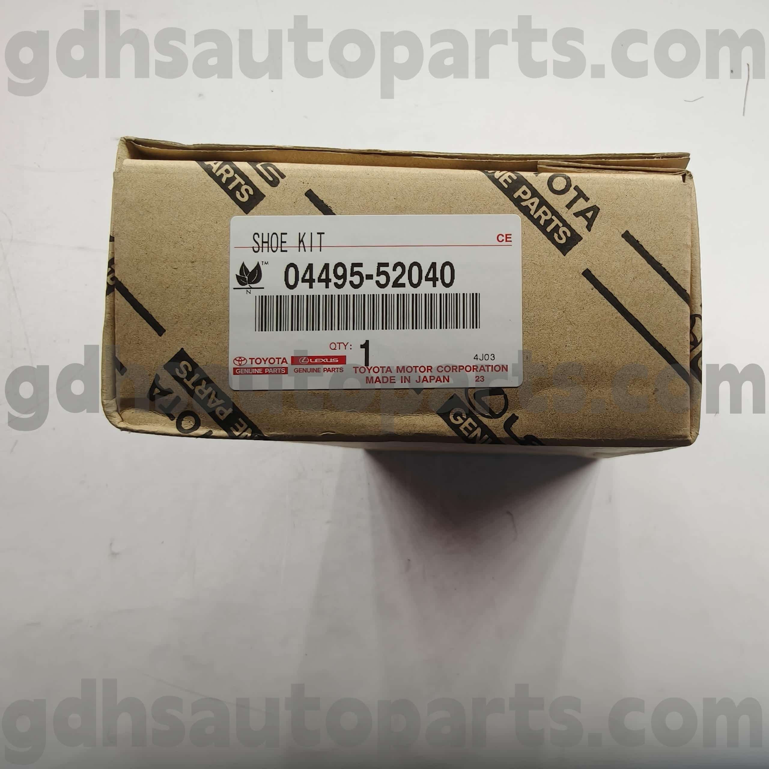 04495-52040 Toyota Γνήσια μαξιλαράκια φρένων για την Celica, Toyota XA, Platz Chassis no. AXP4# ZZE12#