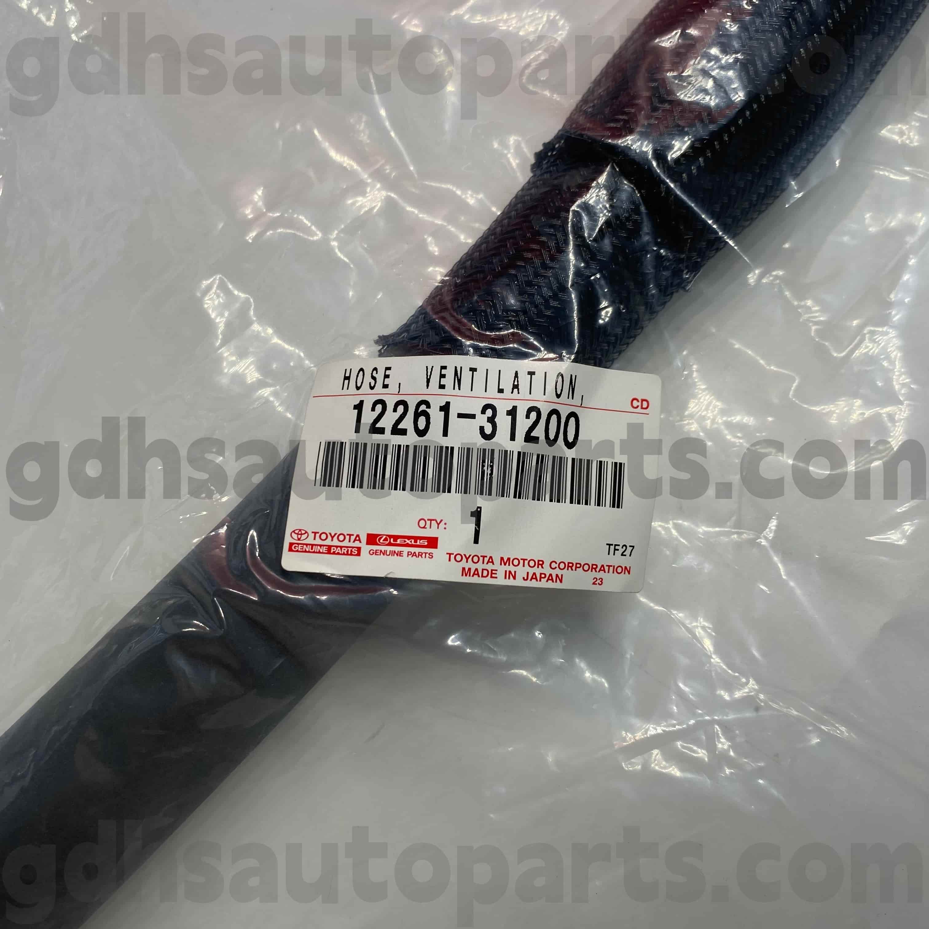 12261-31200 Γνήσια ανταλλακτικά Toyota Εύκαμπτος σωλήνας εξαερισμού στροφαλοθαλάμου για CAMRY, AVALON, HIGHLANDER, LEXUS RX450HL Chassis NO.GGH30