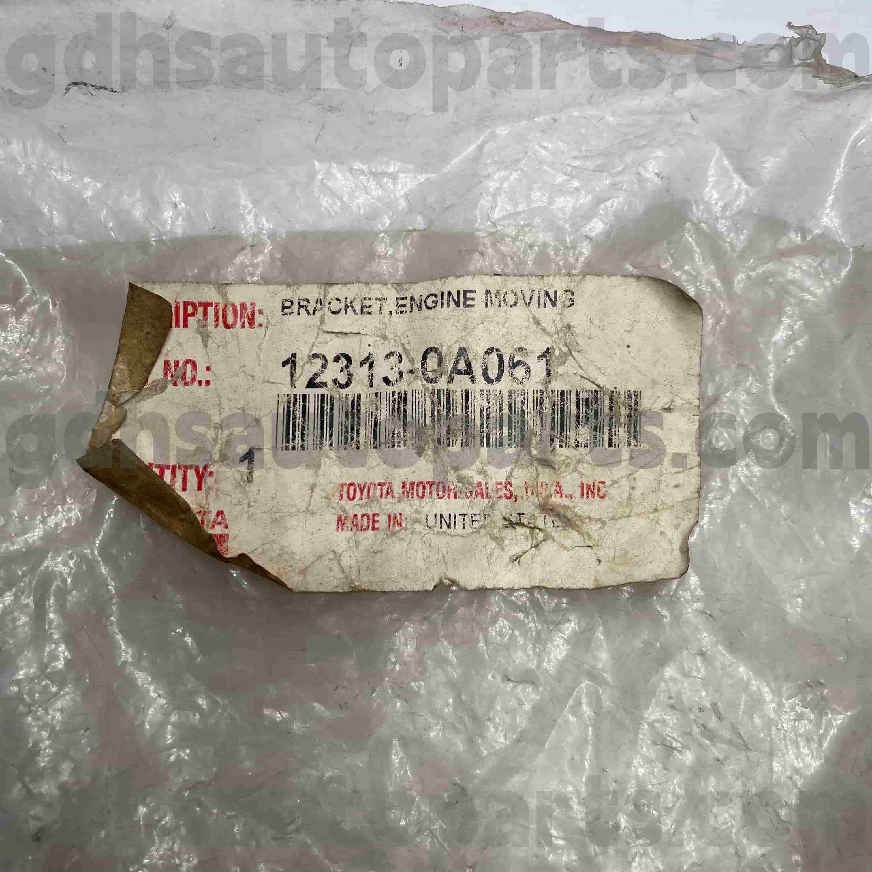 12313-0A061 Βάση κινητήρα Toyota Genuine Parts for SIENNA Chassis NO.MCL25