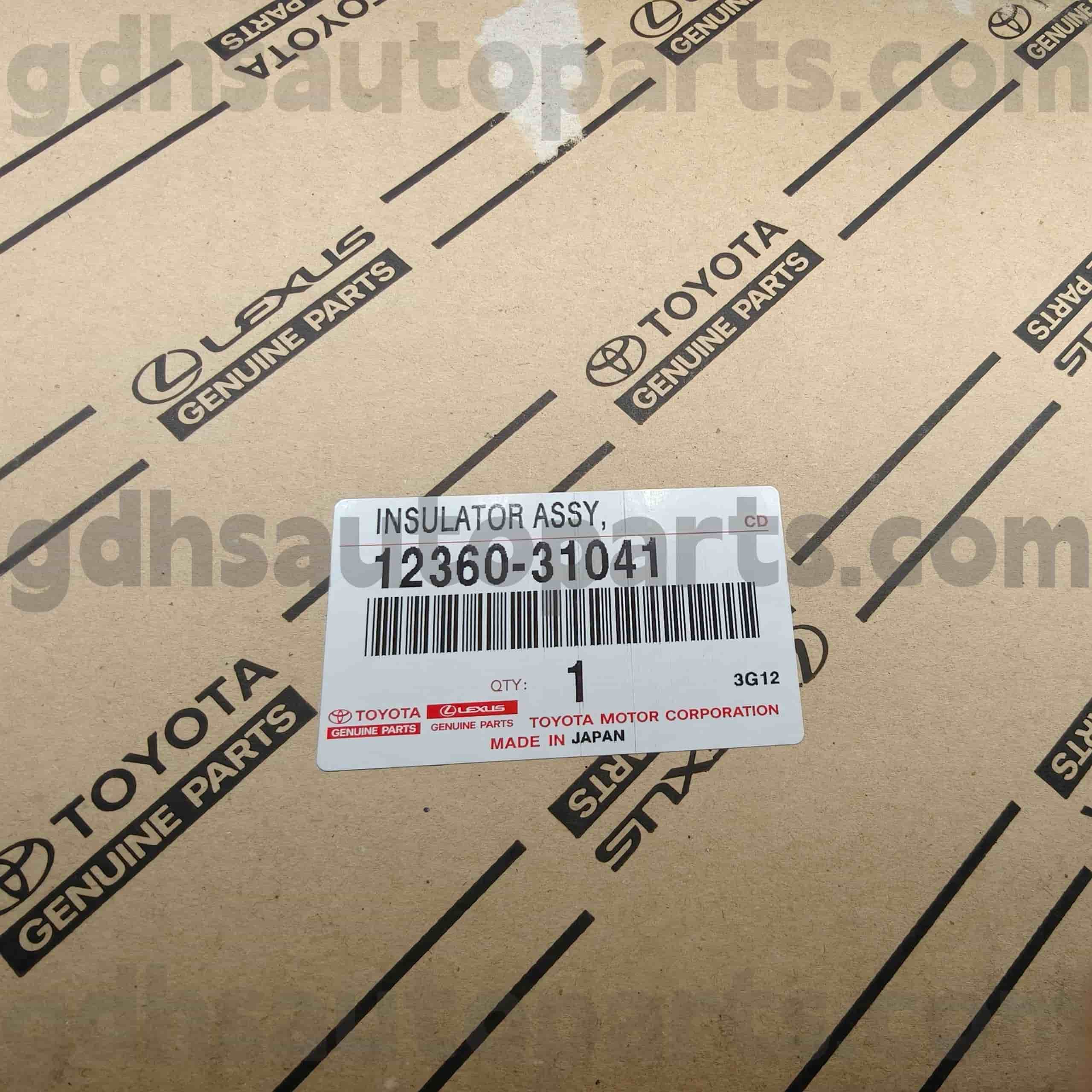 12360-31041 Γνήσια ανταλλακτικά Toyota Μπροστινή βάση κινητήρα για σασί HIGHLANDER NO.2GRFE..GSU4#