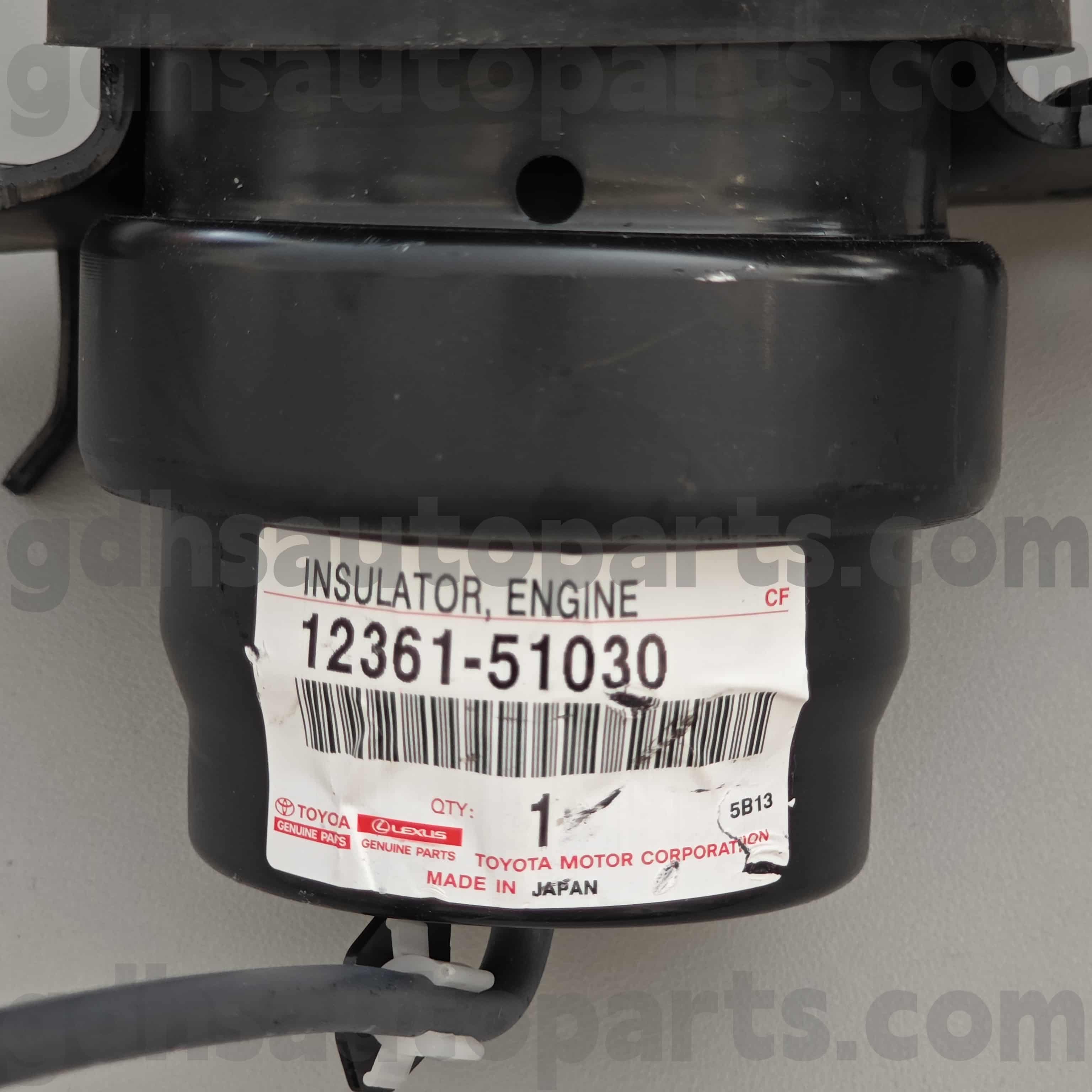 12361-51030 Toyota Γνήσια μέρη μπροστινή θέση κινητήρα για Land Cruiser, LX450D/570
