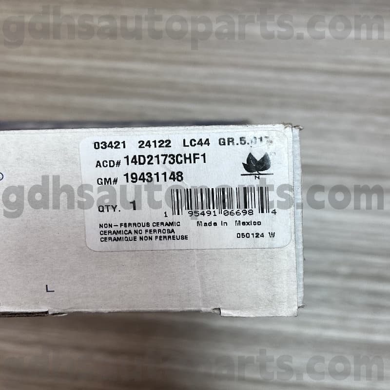 14D2173CHF1 ACDELCO BRAKE PAD για ESCALADE OE NO. 19431148