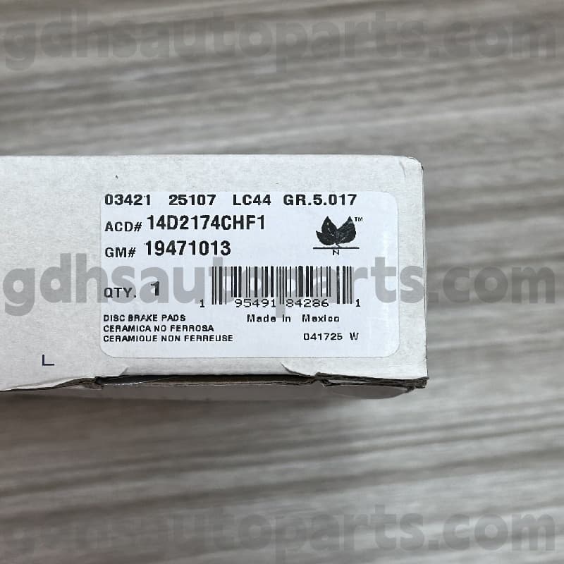 14D2174CHF1 ACDELCO BRAKE PAD για ESCALADE OE NO.19241013