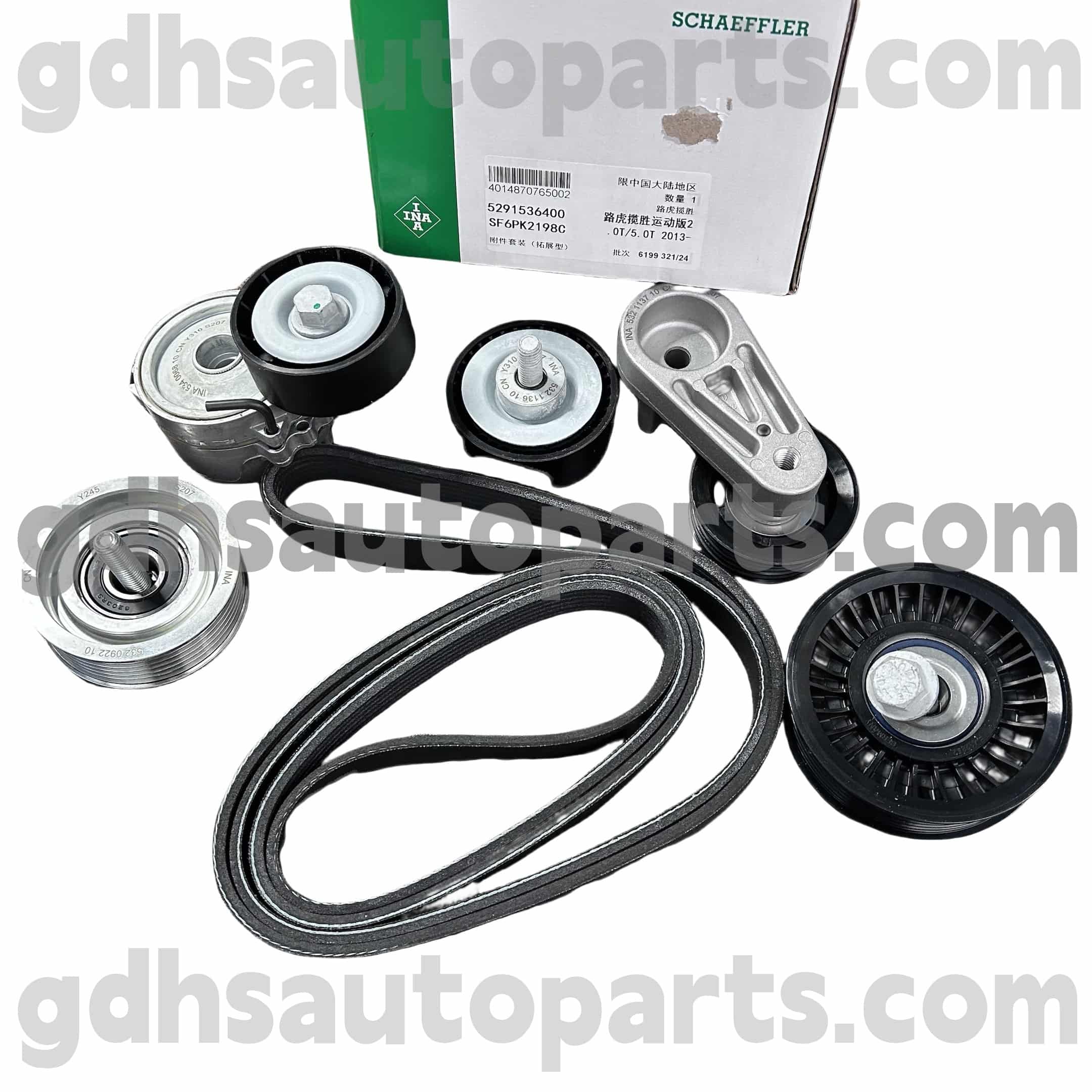 5291536400 Schaeffler Ina Drive Belt Tensioner για Jaguar XJ, Jaguar XF, Jaguar XE, F-Pace OE όχι. C2Z16647