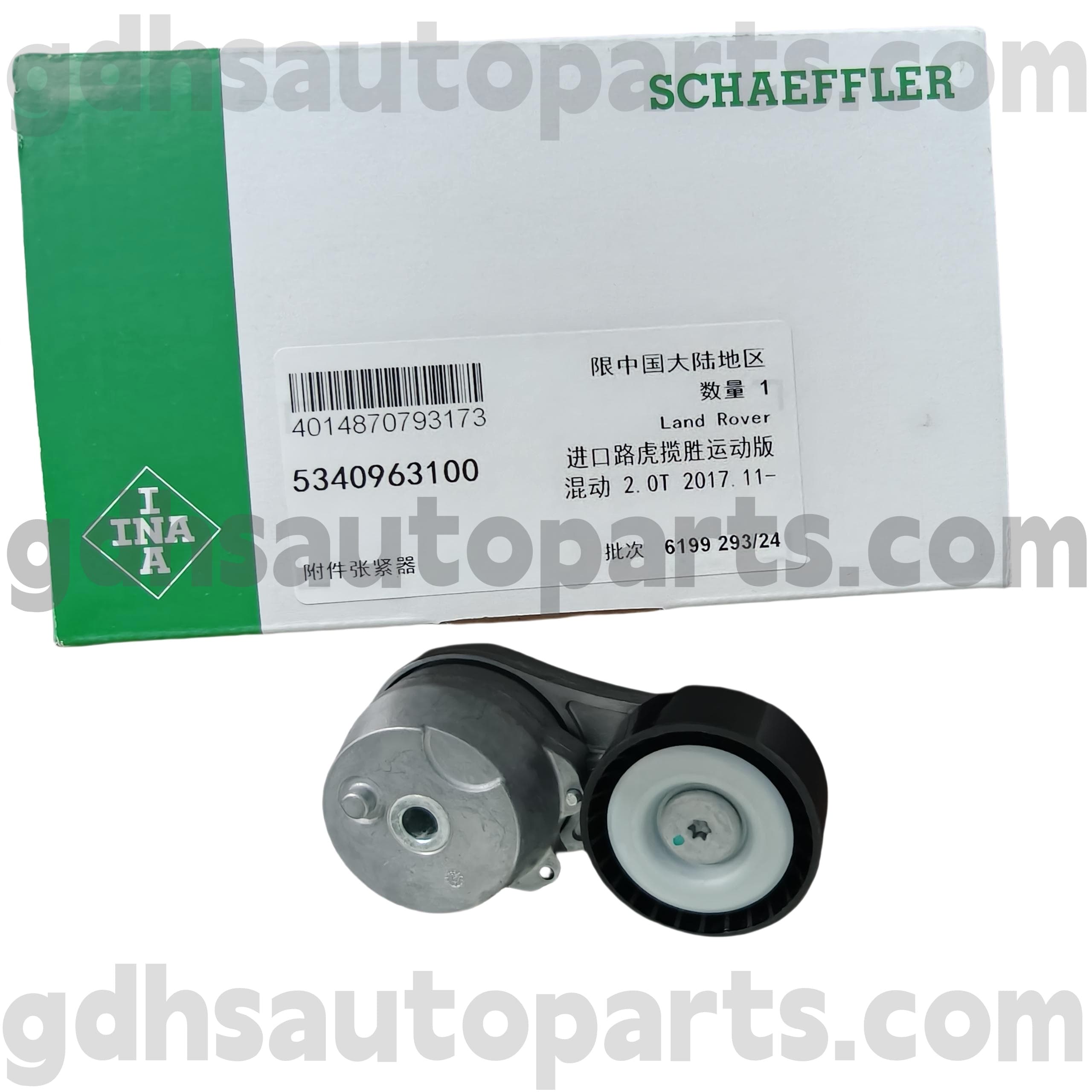 5340963100 Schaeffler Ina Drive Belt Tensioner For Range Rover Velar, Νέος Defender, Range Rover, Range Rover Sport OE No.LR100927