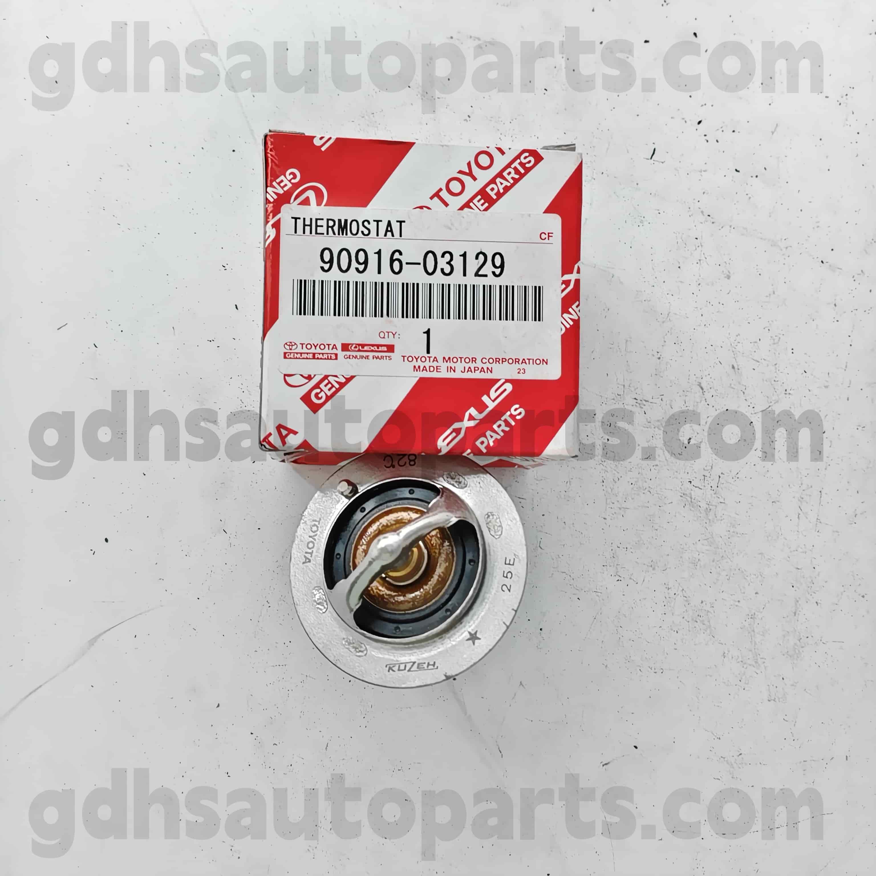 90916-03129 Toyota Γνήσια εξαρτήματα Θερμοστάτη για Camry 、 Lexus ES2 ##/350/300H 、 Corolla Sed 、 Hilux 、 RAV4 Chassis no. 2AZFE..ACU2#