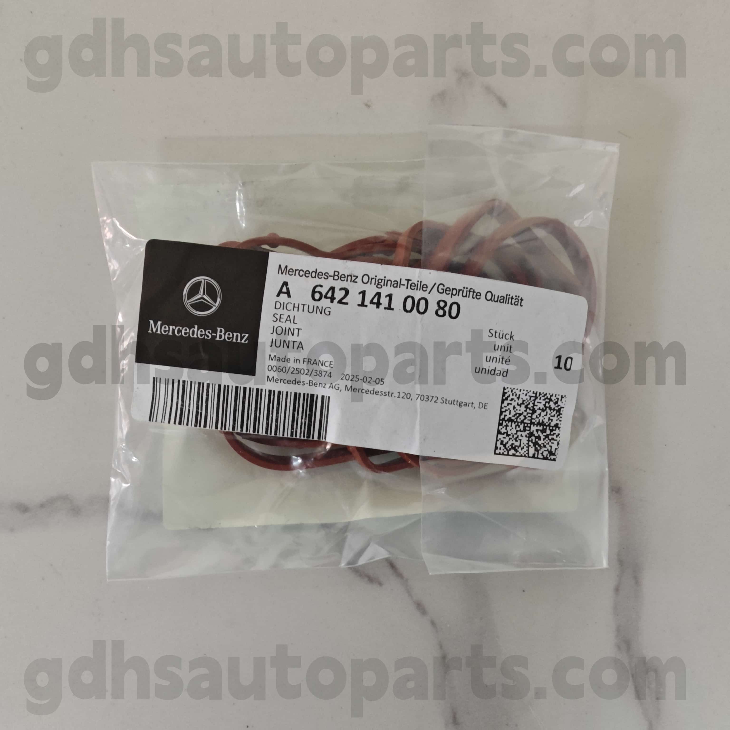 A 642 14100 80 Mercedes-Benz Γνήσια μέρη O-Ring για 642855 OM642, 642890 OM642, 642820 642, 642868 OM642,642887 OM642